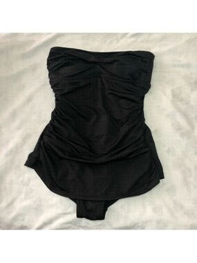 𝅺jantzen Size Small Black Bandeau Bathing Suit